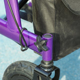 Folding Rollator Walker - Lightweight, All-terrain, Adjustable, Purple