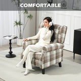 Armchair, 160?? Reclining with Footrest - Brown