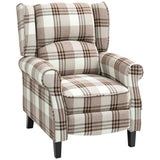 Armchair, 160?? Reclining with Footrest - Brown