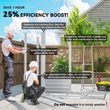 Garden Shed 7x4ft, Easy Assemble, Galvanised Steel Frame, Double Doors, Dark Grey