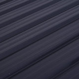 Two-Bin Storage Shelter, Corrugated Steel, Black