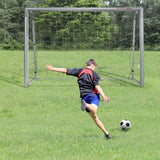 SPORTNOW Football Goal, 8ft x 5ft Garden Football Net, with Ground Stakes