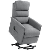Electric Riser Recline Armchair with Footrest - Grey