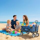 90L Folding Festival Trolley – Adjustable Handle, Portable Camping & Outdoor Cart