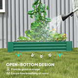Open Planter, 180 x 90cm Galvanised Steel - Green