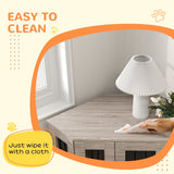 PawHut Dog Crate Side Table with Cushion, 104 x 55 x 63cm - Walnut Brown