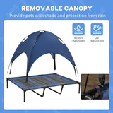 Raised Dog Bed Waterproof Elevated Pet Cot Blue