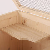 Hamster Cage, Large 4 Layers with Tall Bottom & Storage Shelf, Wooden