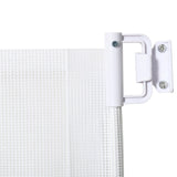 Retractable Stair Gate, Dog Pet Barrier for Doorway, Staircase, Hallway - White