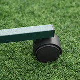 Bird Perch Stand, Four Wheels Feeding Bowls, Green