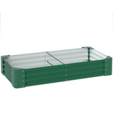 Open Planter, 180 x 90cm Galvanised Steel - Green