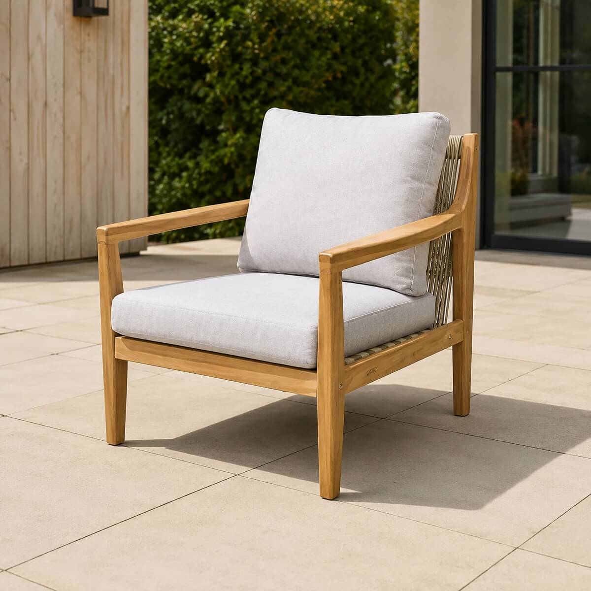 SOLARA Solid Wood Single Seater Sofa Set of 2