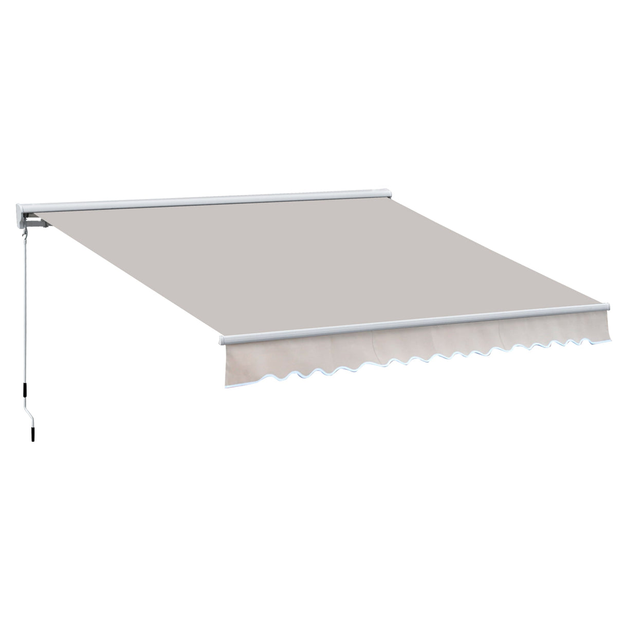 Retractable Awning 3.5Lx2.5M Manual/Electric - Cream White/White