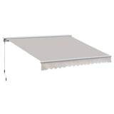 Retractable Awning 3.5Lx2.5M Manual/Electric - Cream White/White