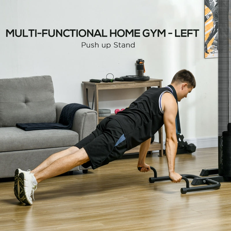 SPORTNOW Multi Gym Workout Station, 65kg Weight Stack, Sit Up Bench, Push Up Stand, Dip Station