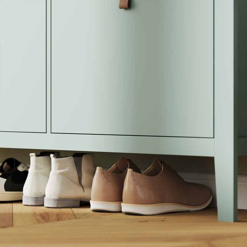 Shoe Cabinet with Four Drawers - Modern Green