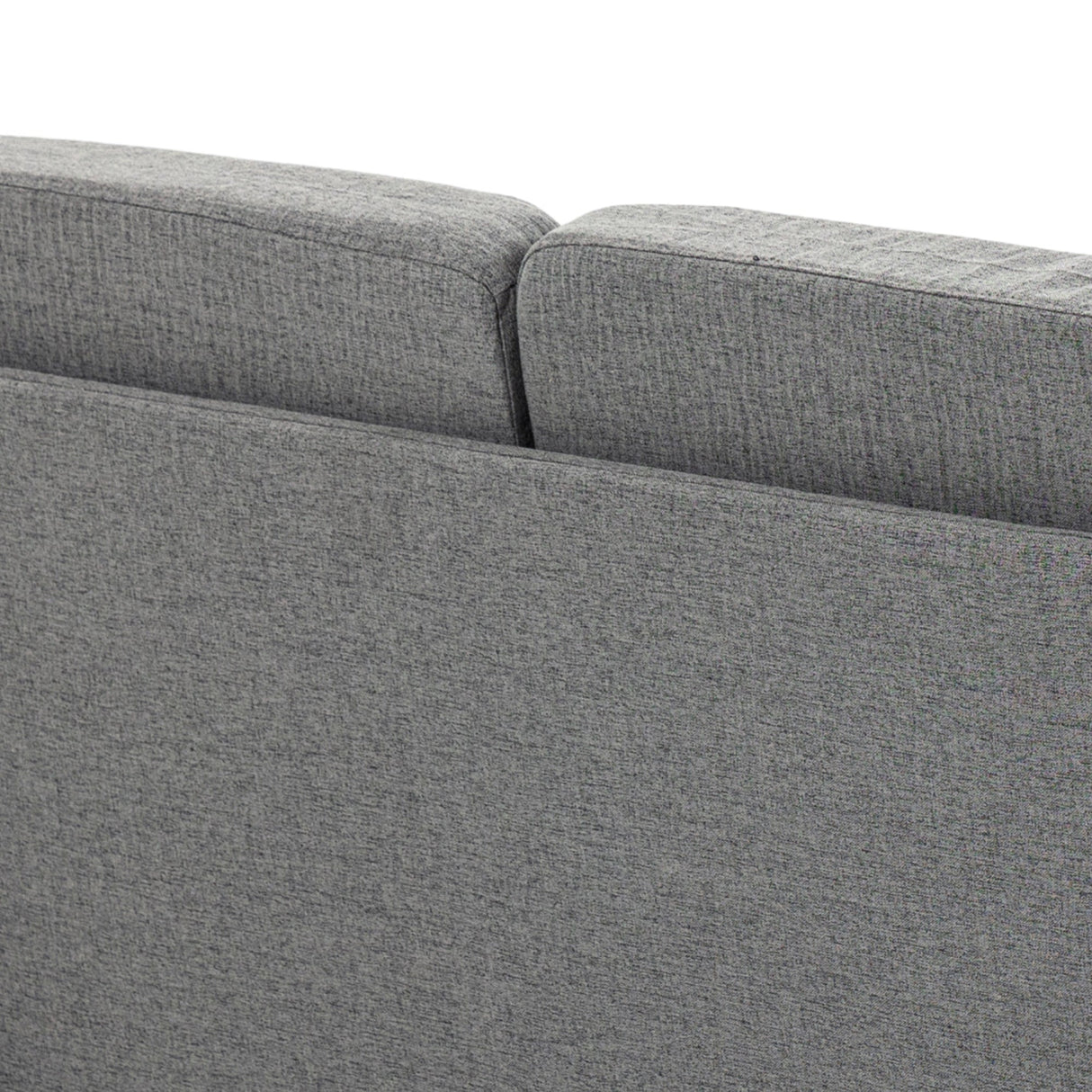 Compact Loveseat Sofa, 2 Seater with Wood Legs, Grey