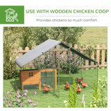 Large Chicken Coop, Galvanised Walk In Hen House, Water-Resist Cover