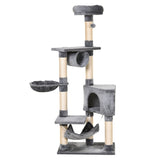 Cat Tree Multi-level Condo Tower with Toys & Scratching Posts