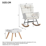 Rocking Recliner Chair - Padded Lounge Chair with Cushion for Living Room and Bedroom