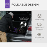 Folding Rollator Walker with Seat, Dual Brakes, Adjustable Height, 4-Wheeled, Purple