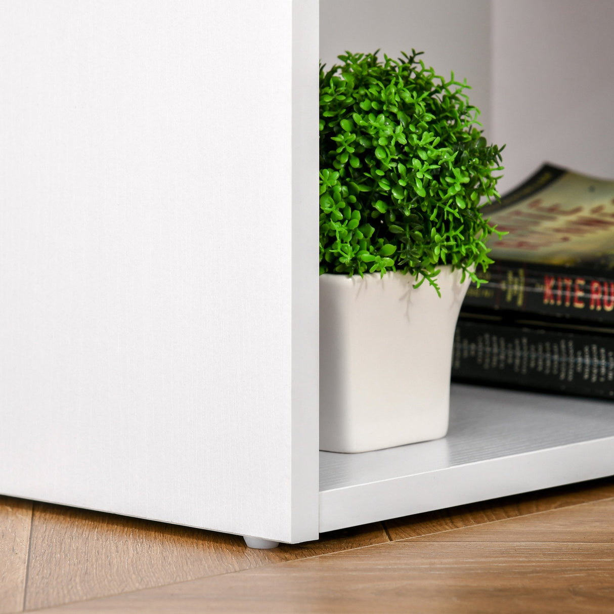 Computer Desk with 3 Storage Shelves & Drawers, White