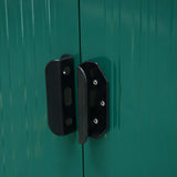 Metal Shed 8.5 x 4ft, Lightsky Panels, Double Doors, Green