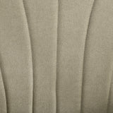 Upholstered Accent Chair with Rolled Arms and Wood Legs, Beige