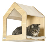 Cat Shelves Set 8 Piece with Cat House and Scratching Posts