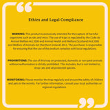 Two-Door Live Trap for Small Animals, Rat and Mice - Dark Green