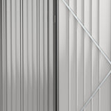 Corrugated Steel Garden Shed 5.3 x 3.1ft - Black