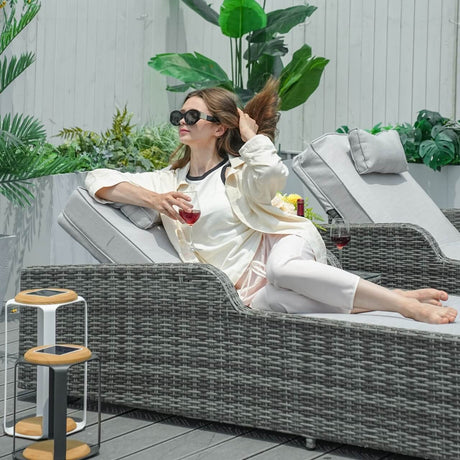 Outdoor Wicker Chaise Lounge (PAL - 1127B) - Direct Wicker