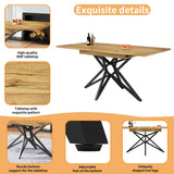 Extendable Dining Table 120–160 cm – Star Base Table with Metal Legs