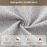 3FT Single Upholstered Chenille Bed - Slatted Frame with Storage & Headboard