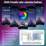 3ft Kids Loft Bed with Storage Stairs & LED Lights - Solid Wood Cabin Bed, White